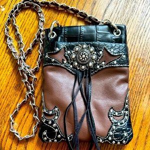 Western style crossbody purse
